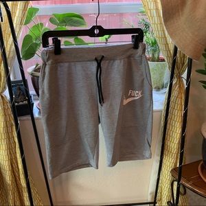 Gray lounge shorts